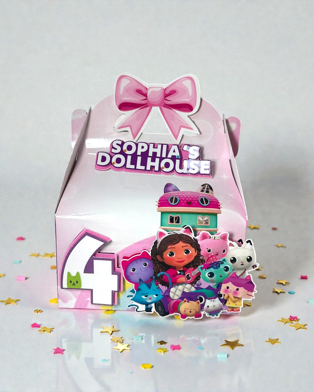 Candy Box 3D “Gabby’s Dollhouse” Personalizzata – Tema Casa delle Bambole