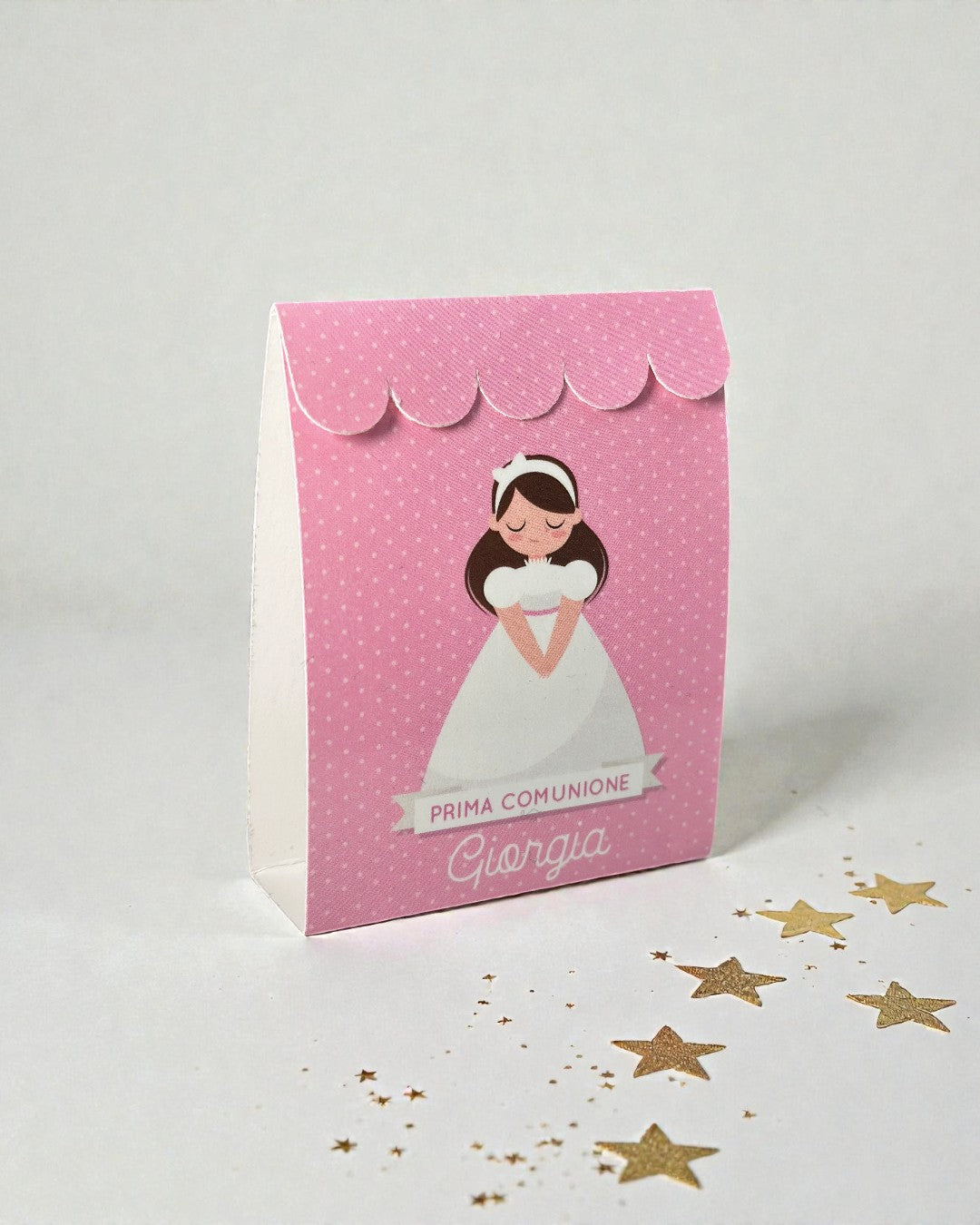 Scatolina Portaconfetti Prima Comunione Bimba