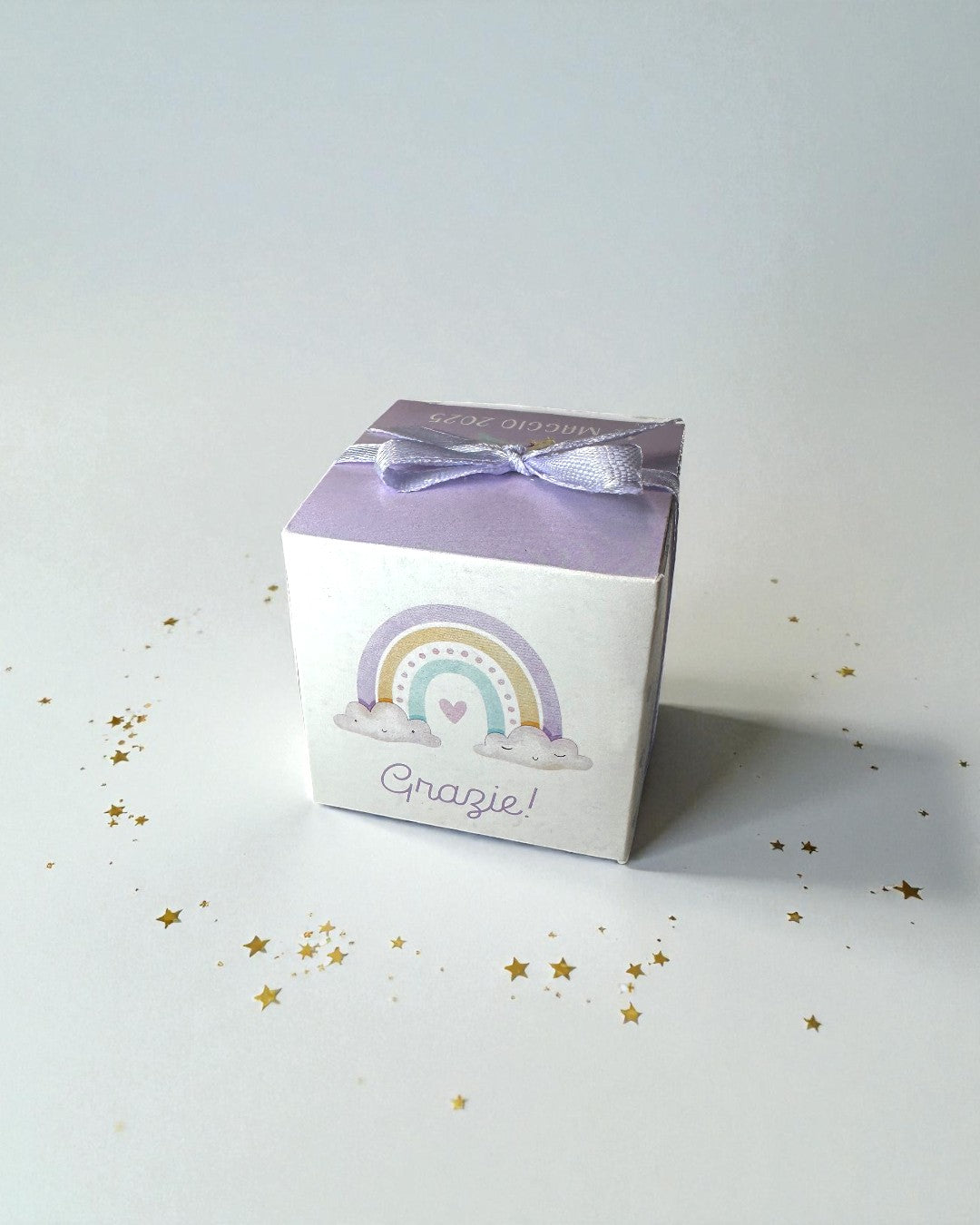 Scatolina Cubo Arcobaleno Lilla