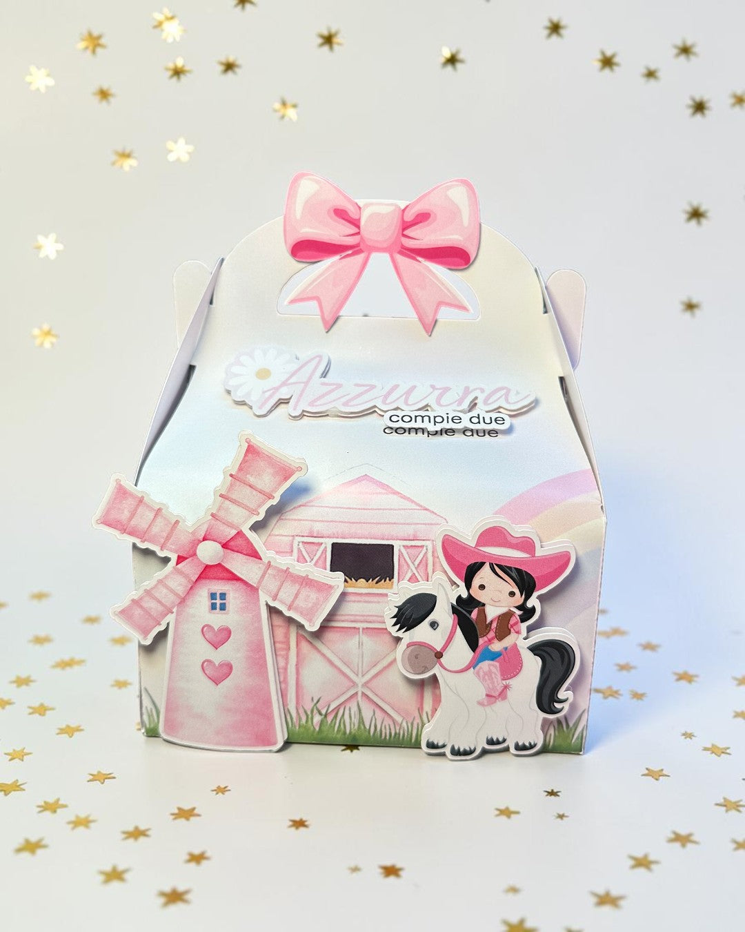 Candy Box – Tema Cowgirl Rosa