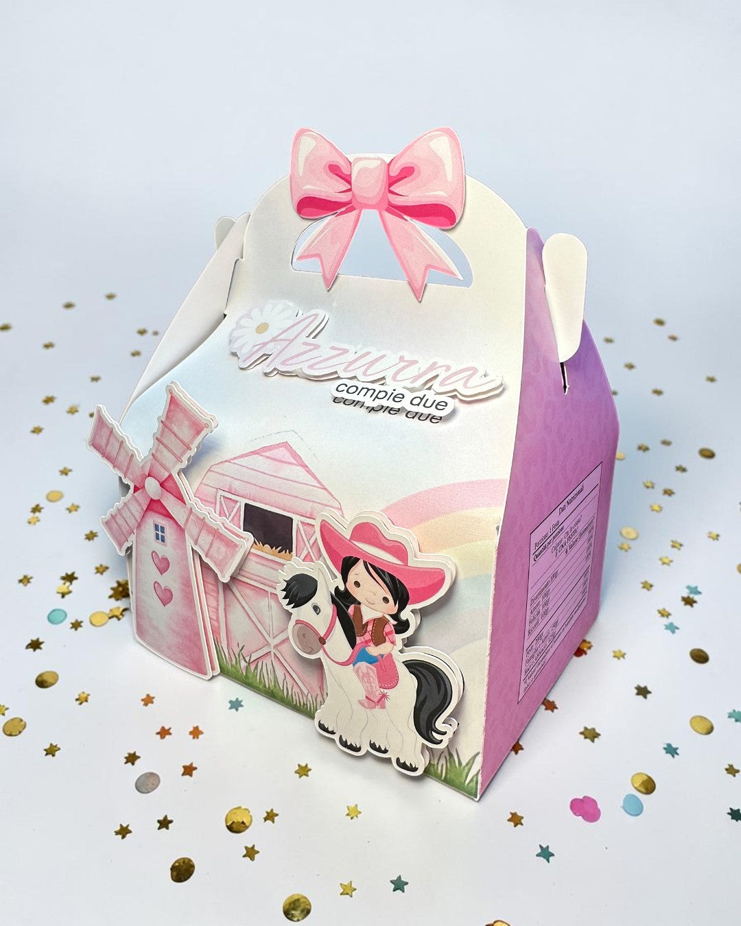 Candy Box – Tema Cowgirl Rosa