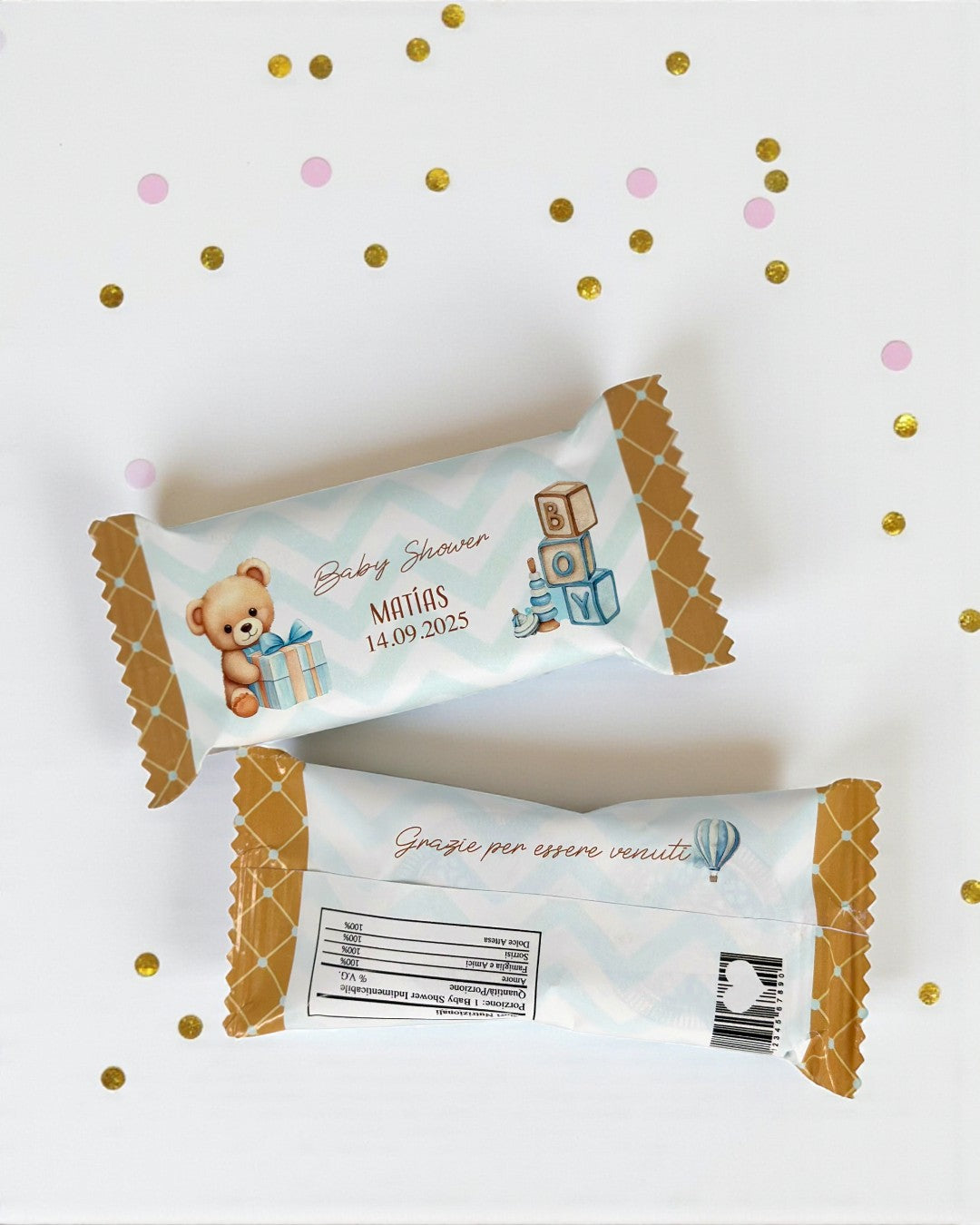 Oreo Bag Orsetto Azzurra Personalizzata