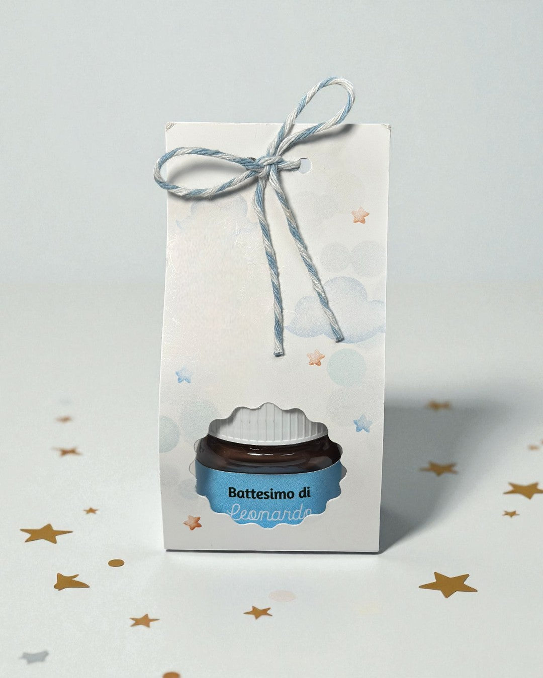 Bomboniera Battesimo Orsetto con Mini Nutellina