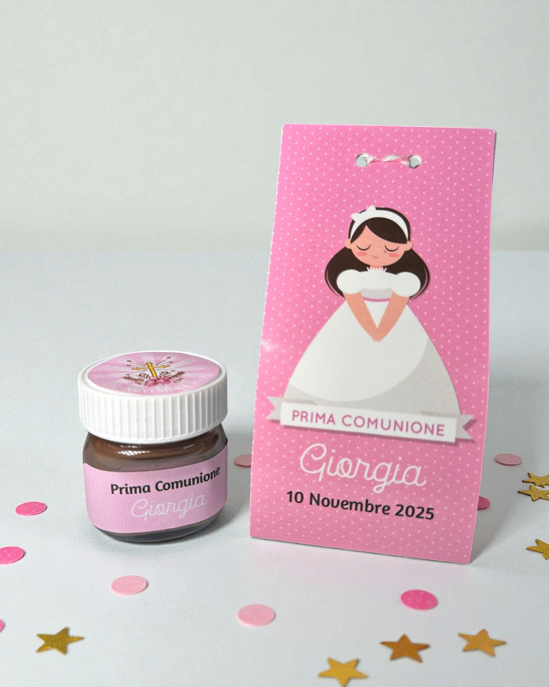 Bomboniera Prima Comunione Bambina con Mini Nutellina