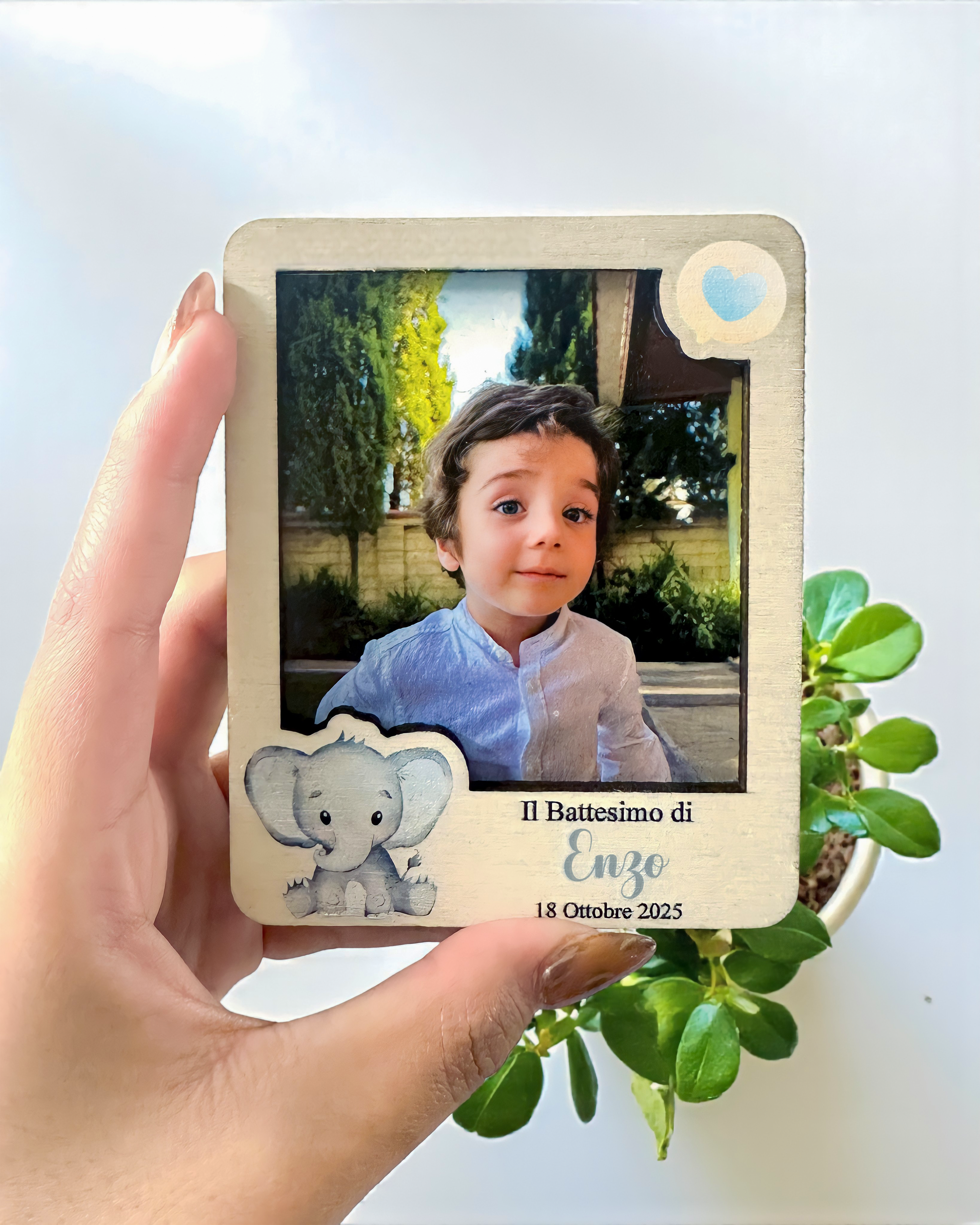 Cornice magnetica Elefantino personalizzata